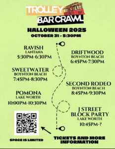 Halloween Trolley Crawl, October 21 from 5:30pm